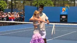 Novak Djokovic' very sexy moves with a very sexy girl !!!