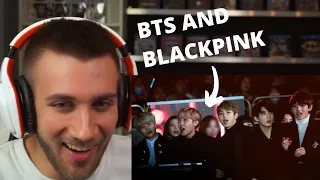 BTS and Blackpink sweet moments meeting each other - Reaction