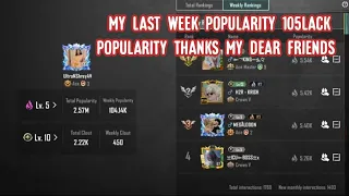 my last week popularity 105k, bgmi popularity battle,