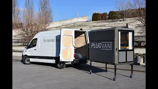 Ausbau vom Kastenwagen zum Camper in 5 Min. | Conversion from transporter to camper van in 5 min.