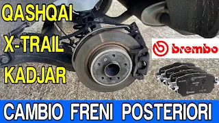 Nissan Qashqai j11 Come Sostituire le Pastiglie Freni Posteriori Con Freno Elettrico, Kadjar Xtrail