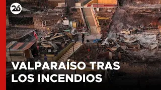 CHILE | Así quedó la ciudad de Valparaíso luego de la devastación dejada por los incendios