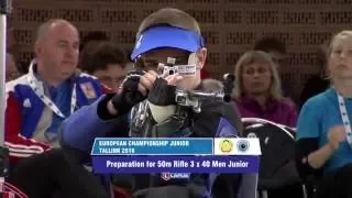 European Championship Juniors 25/50m Rifle and Pistol, Tallinn, Estonia - 50m Rifle 3x40 Men Junior