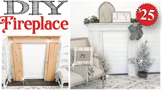 DIY Fireplace in a DAY! 🎄 DIY CHRISTMAS HOME DECOR!
