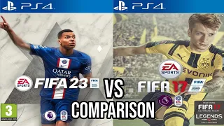 FIFA 23 Vs FIFA 17 PS4