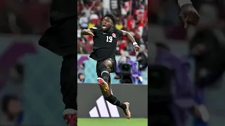 22 in 2022 | Alphonso Davies scores Canada's first goal in a senior men's FIFA World Cup