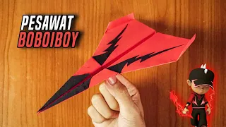 How to Make a Boboiboy Lightning Element Paper Airplane