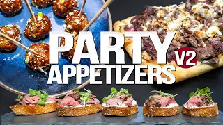 THE ULTIMATE PARTY APPETIZERS (V2) | SAM THE COOKING GUY