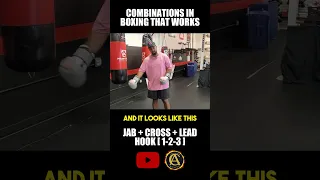 Combinations In Boxing That Works: JAB + CROSS + LEAD HOOK (1-2-3)