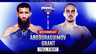 Abdoul Abdouraguimov vs. Jack Grant - PFL Europe Paris [FULL FIGHT]