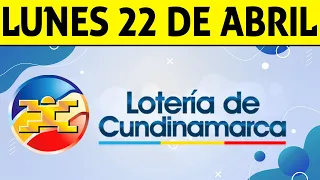 Resultados Lotería de CUNDINAMARCA Lunes 22 de Abril de 2024  PREMIO MAYOR 😱💰🚨