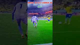 Brazil goal against South Korea in 2022 football #fifa #2022 #football #worldcup #short #viralshorts