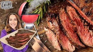 How to Charcoal Grill Marinade Flank Steak For Ultimate Tenderness