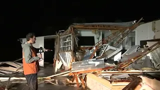 Homes destroyed by high winds, floods in North Port, Florida
