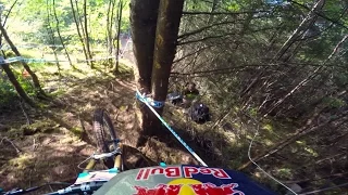 Rachel Atherton gets out of control at Fort William