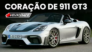 718 SPYDER RS o novo Porsche tem motor de corrida, mas dá tchau a Gasolina!