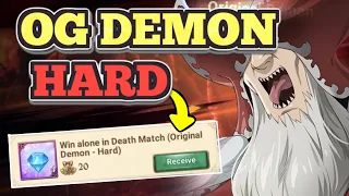 Original Demon Hard SOLO CLEAR 4💎Guide! 7DS Grand Cross