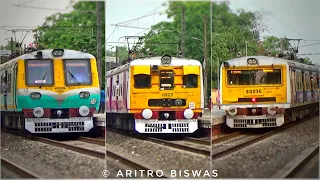 3 in 1 Different model and unique liveried EMU trains of Eastern Railway