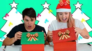 NÃO ESCOLHA O PRESENTE ERRADO DE NATAL! Dont Choose the Wrong Christmas Present Slime Challenge