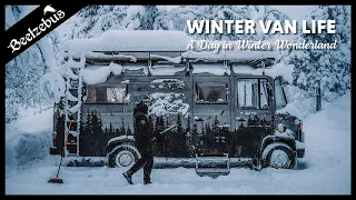 Winter Van Life - A Day in Winter Wonderland at Fulufjällets National Park