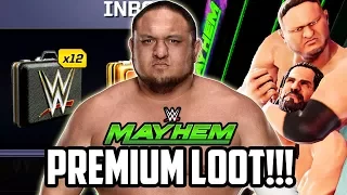 WWE MAYHEM 12 PREMIUM LOOT CASE OPENINGS!!!