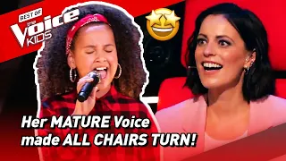 All Chairs Turned for this young girls BEAUTIFUL DEEP voice in The Voice Kids Germany 2021! |Road To