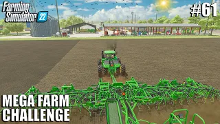 Planting SOYBEANS with JOHN DEERE C850 AIR DRILL | MEGA FARM Ep.61 | Farming Simulator 22