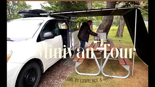 Full MINIVAN Camper Tour - Toyota Sienna conversion | Solar Panel | Stove| Energizer Battery