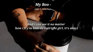 My Boo - Usher ft  Alicia Keys Lyrics