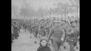 American Troops Arrive in France, 1917