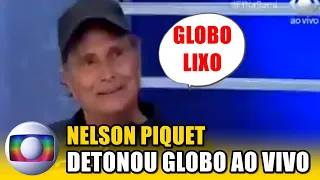 Nelson Piquet fala 'GLOBO LIXO' ao vivo na Band e reação viraliza