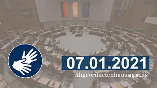 69. Plenarsitzung (Sondersitzung) vom 07.01.2021 (Teil 2)