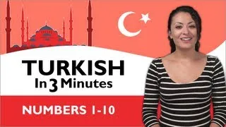 Learn Turkish - Turkish in Three Minutes - Numbers 1-10