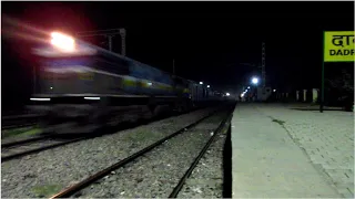 LHF EMD On Fire : TKD WDP-4B led Suhaildev Express Charges Past Dadri at 130 km/hr : Indian Railways
