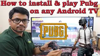 Hindi || How to install & play Pubg Game on any Android TV | VU | mi | etc.