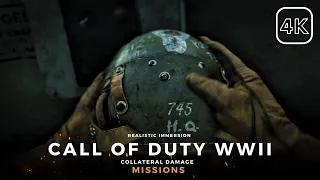 Gameplay PS5 [4K HDR] Call of Duty WW 2  - Collateral Damage (NO COMMENTARY)