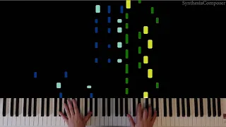 Genesis - Firth of Fifth (Synthesia Piano Tutorial with Hands)