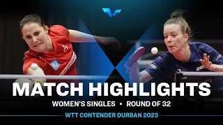 Sabine Winter vs Tessy Gonderinger | WS R32 | WTT Contender Durban 2023