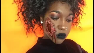 Latex Free | DIY Easy Halloween Open Cut Wound Tutorial