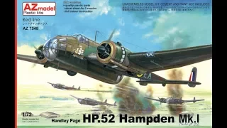 AZ Model 1/72 Handey Page Hampden MK.I - Part 1