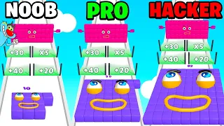 NOOB vs PRO vs HACKER vs | In Numbersball Run | With Oggy And Jack | Rock Indian Gamer |