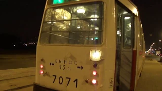 Трамвай Санкт-Петербурга 151: ЛВС-86К б.7071 по №7 (27.10.11)