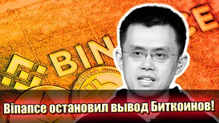 Cрочно! Binance приостанавливает вывод Биткоинов. Что не так с биржей?