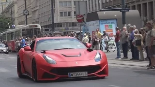Novitec N-Largo Ferrari F12 Terrorizes Vienna! | CRAZY Acceleration Sound