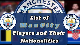 Man City players won the English Premier League and their nationalities#mancity #premierleague
