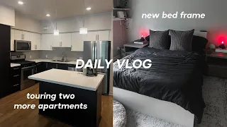 VLOG: i think i found my apartment, our power goes out & setting up my new bed and bedframe!