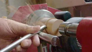 Woodturning  - Acorn - 10 Minute Turning Projects #01. (Turning sounds, no music)