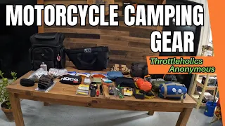 What I Pack For A Motorcycle Camping Trip | Camping Gear | Moto Camping