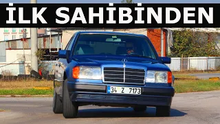 W124 Mercedes 200E yi ilk sahibi ile test ettik