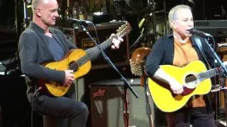 Paul Simon and Sting sing Phil Everly 🡆 When Will I be Loved 🡄 Feb 8 2014 - Houston, Tx